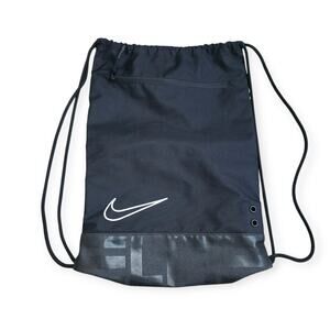 Nike Elite Drawstring Bag Black/White Swoosh Training Gym Bag OS